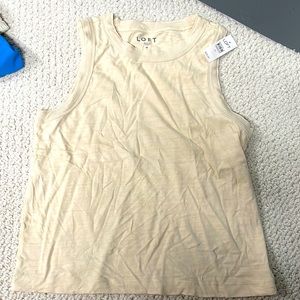 Cream Loft tank top